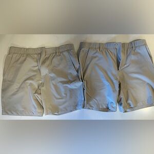 Men's Tan Golf Shorts Under Armour Size 36 8” inseam 2 for $10 bulk deal!